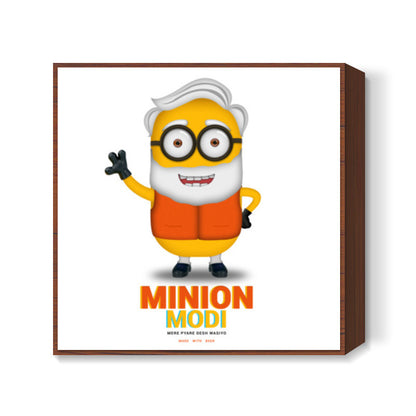 Minion Modi (made with beer) Square Art Prints