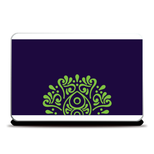 Green Mandala Laptop Skins