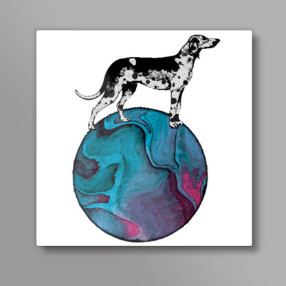 A Dog's World Square Art | Lotta Farber