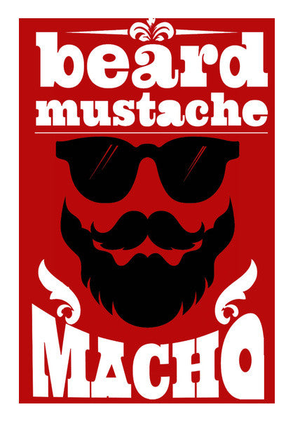 Beard + Mustachhe Wall Art