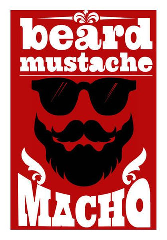 PosterGully Specials, Beard + Mustachhe Wall Art