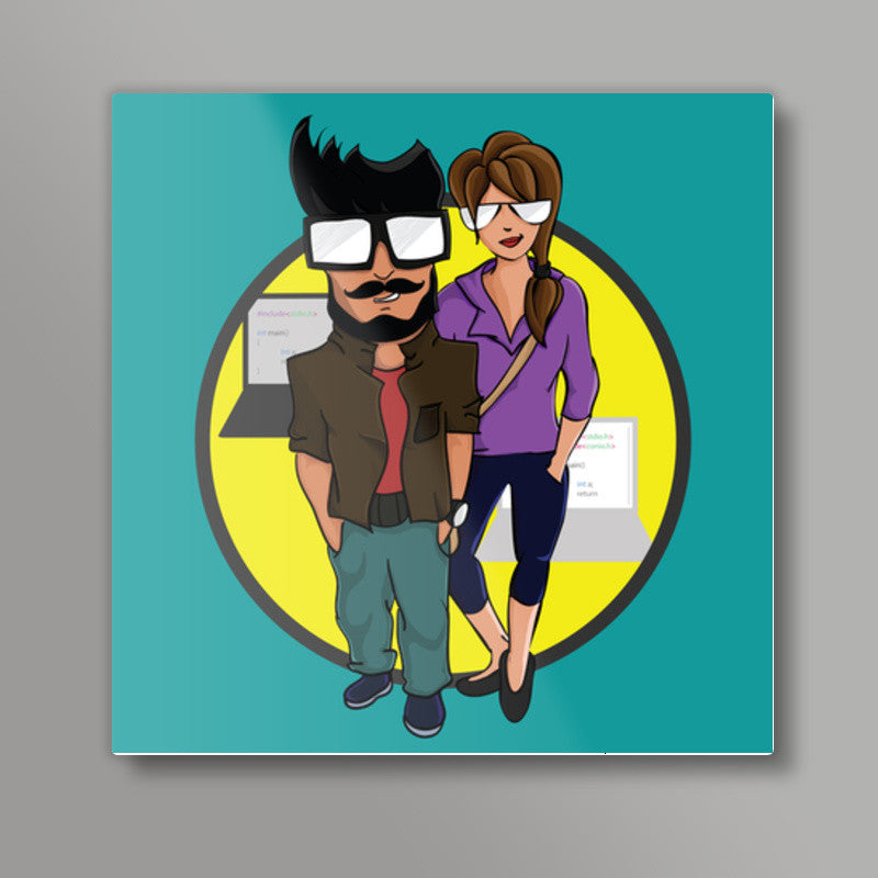 Hello World! Square Art Prints