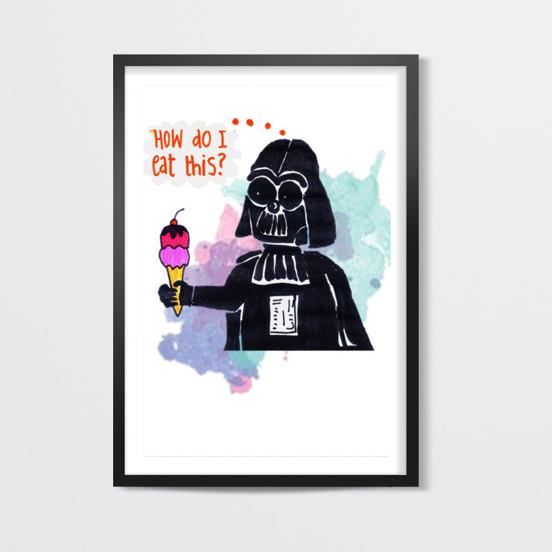 Funny Darth Vader Wall Art| Buy High-Quality Posters and Framed Posters ...