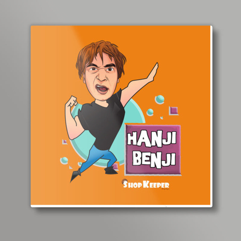 Hanji Benji 2 Square Art Prints