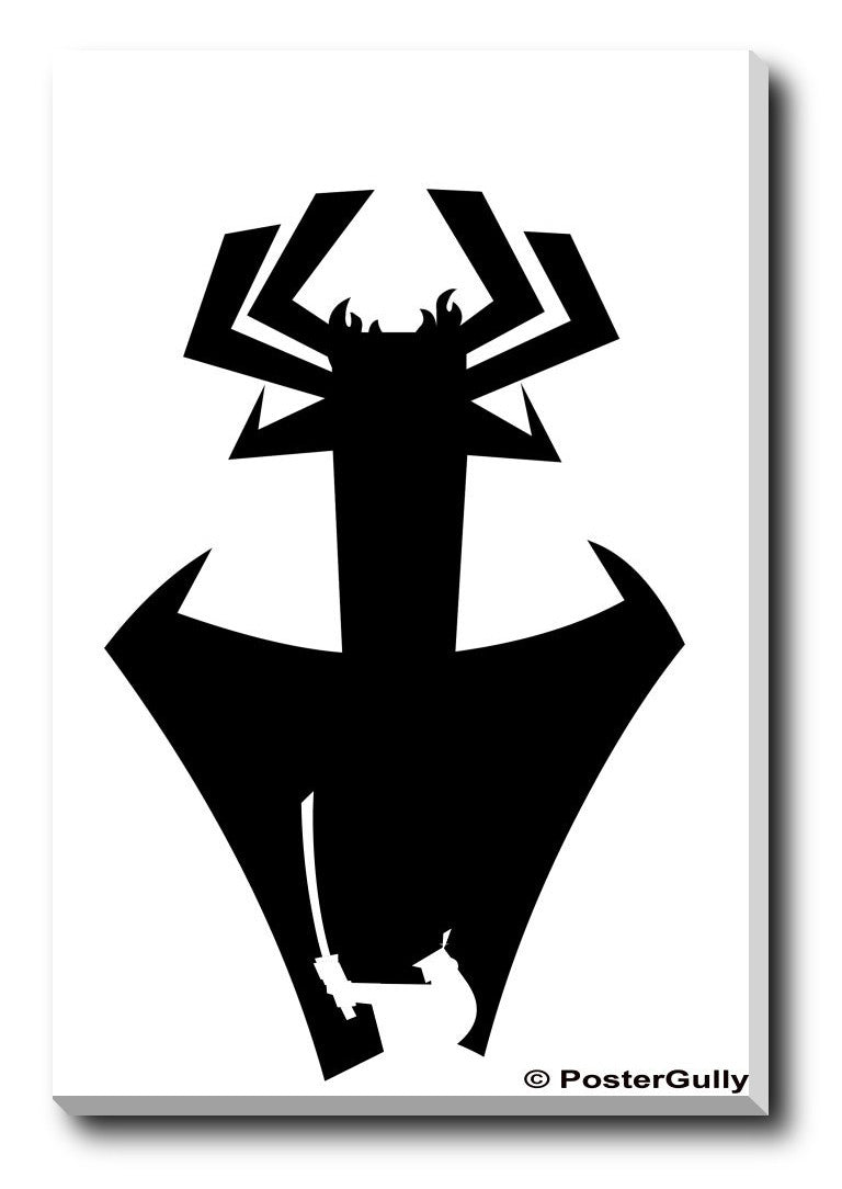 Wall Art, Samurai Jack Black Artwork