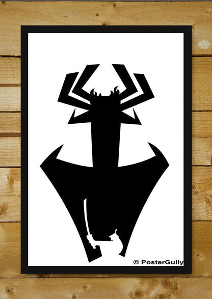 Wall Art, Samurai Jack Black Artwork