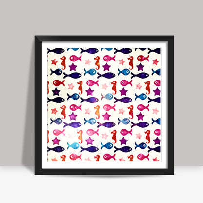 fishu Square Art Prints