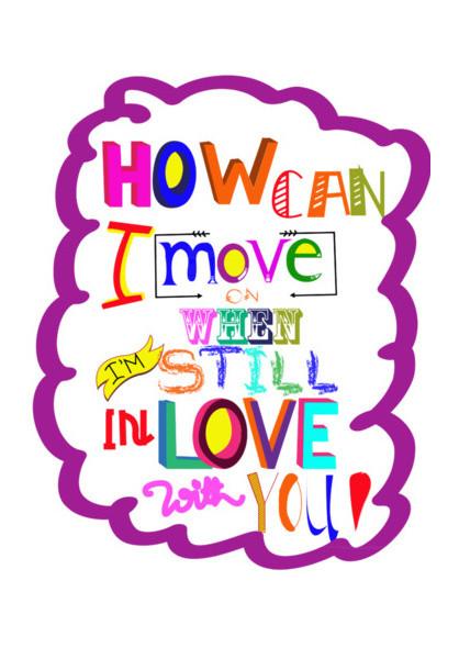 PosterGully Specials, HOW CAN I MOVE ON! Wall Art