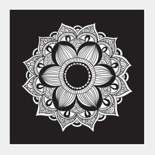 Square Art Prints, Mandala 4 Square Art Prints