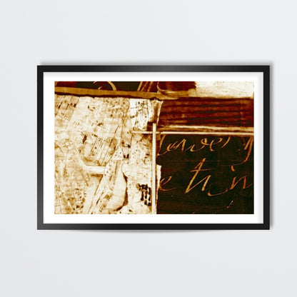 Writings-collage Wall Art