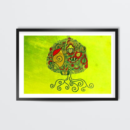 Bodhi Tree Zenscrawl Wall Art | Meghnanimous