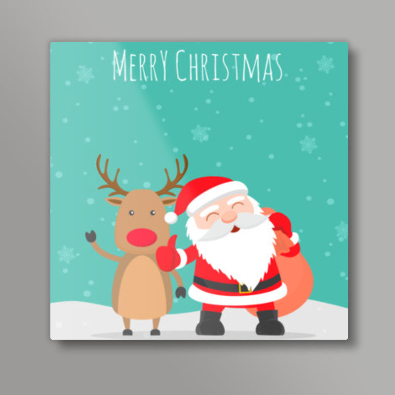 Merry Christmas Square Art Prints