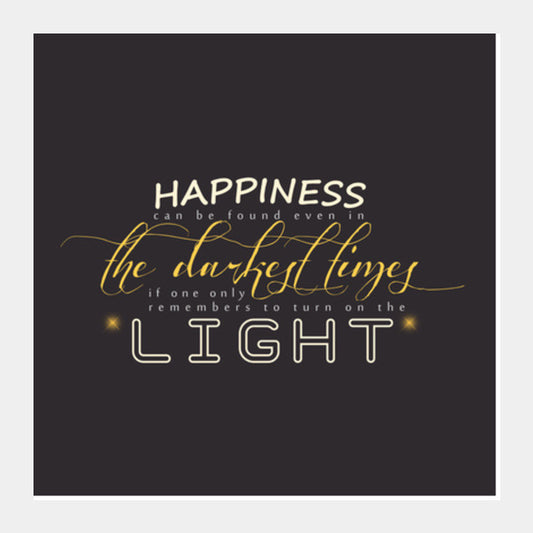 Square Art Prints, Happiness can be found Harry Potter inspired Square Art Prints