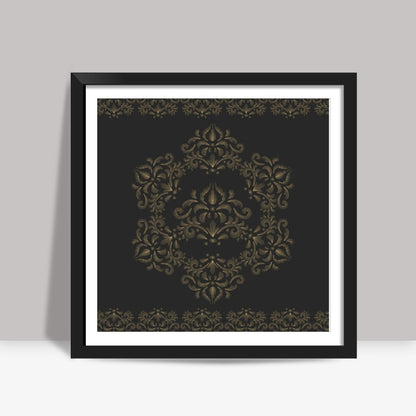 Line Game Gold Square Art Prints