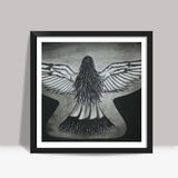 The Girl With Wings Square Art Prints