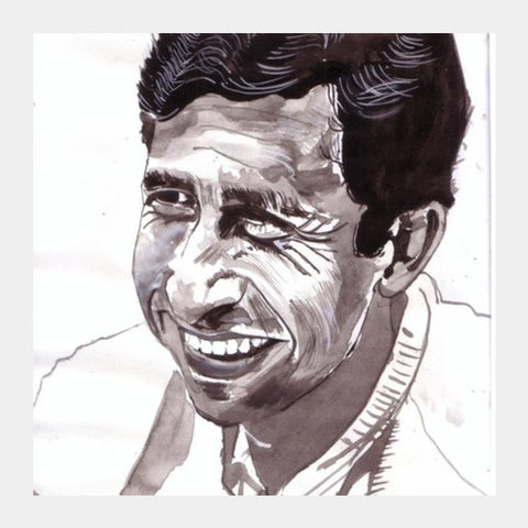 Square Art Prints, ollywoods versatile actor Naseeruddin Shah  knows that being happy is a lot about being yourself Square Art Prints