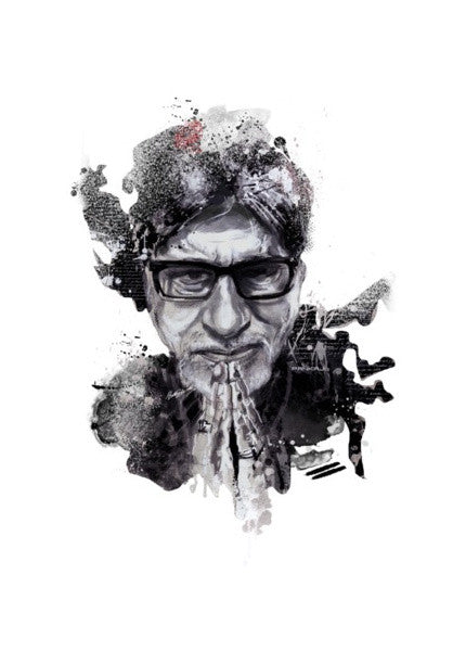 Wall Art, Big B Artwork Wall Art | Pankaj Bhambri, - PosterGully