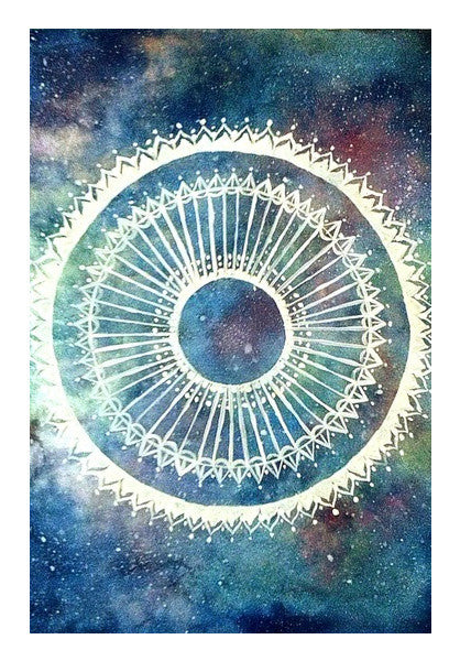 Wall Art, Galaxy Mandala Wall Art