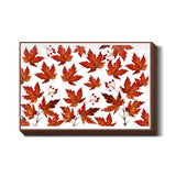 Autumn Maple Leaves Pattern Wall Art l Artist: Seema Hooda