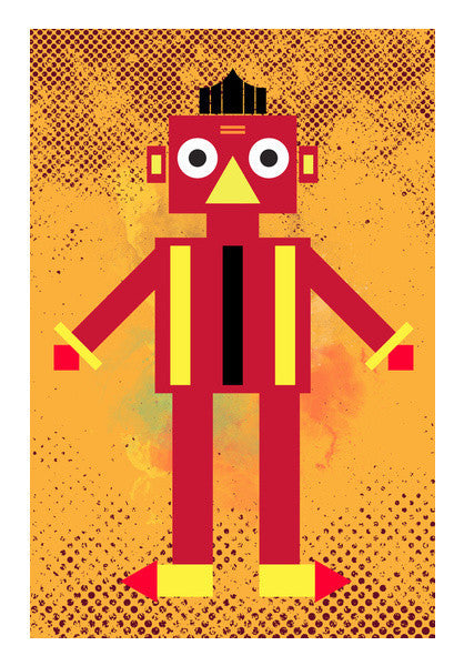 Graphic Game Robot Art PosterGully Specials