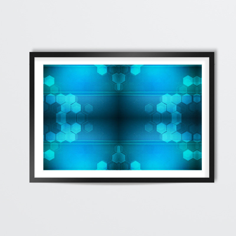 Football Techno Pattern Wall Art