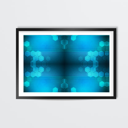 Football Techno Pattern Wall Art