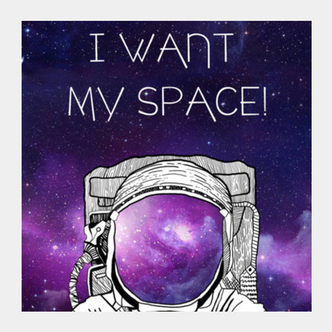 SPACE MAN! Square Art Prints