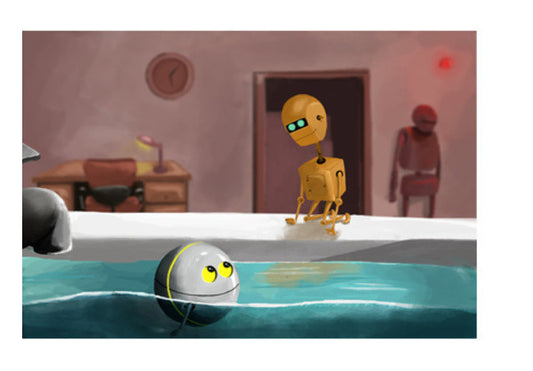 Robots In Love. Art PosterGully Specials