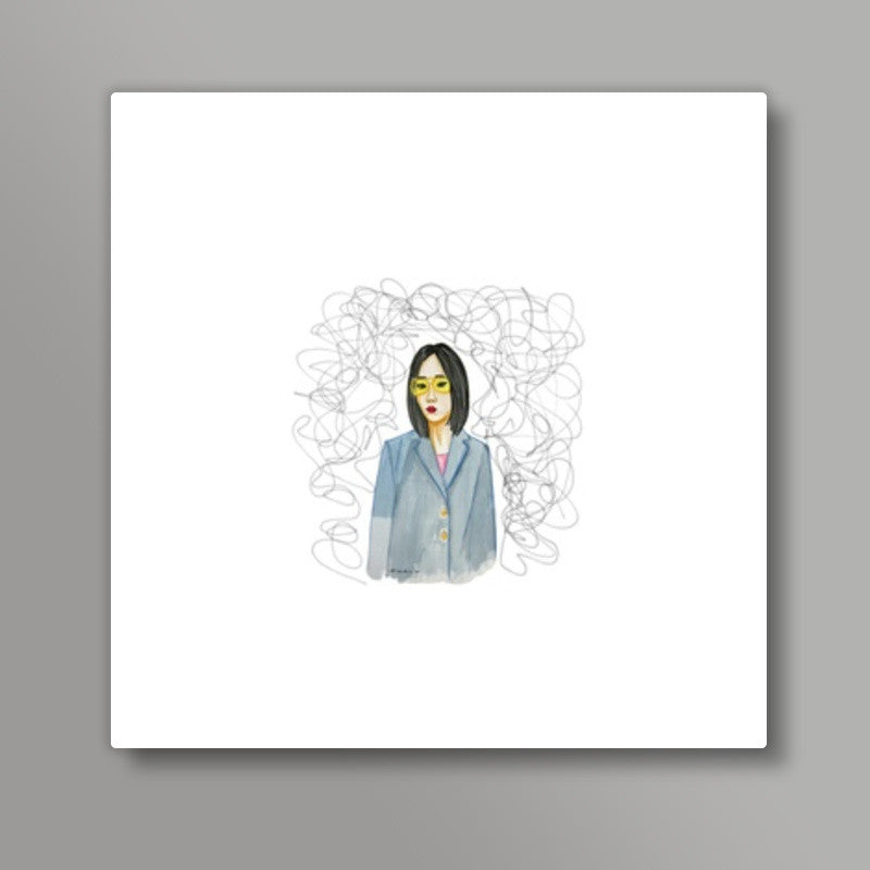 Thought Burst Square Art Prints
