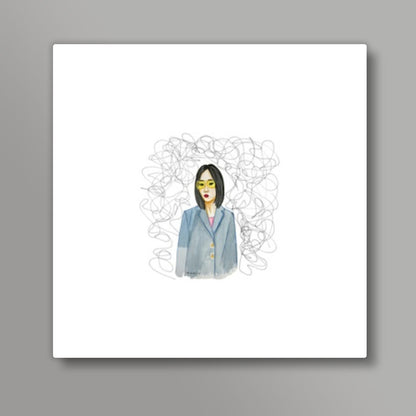 Thought Burst Square Art Prints
