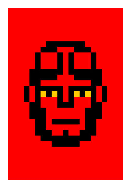 The Boy from Hell Minimal Pixel Wall Art