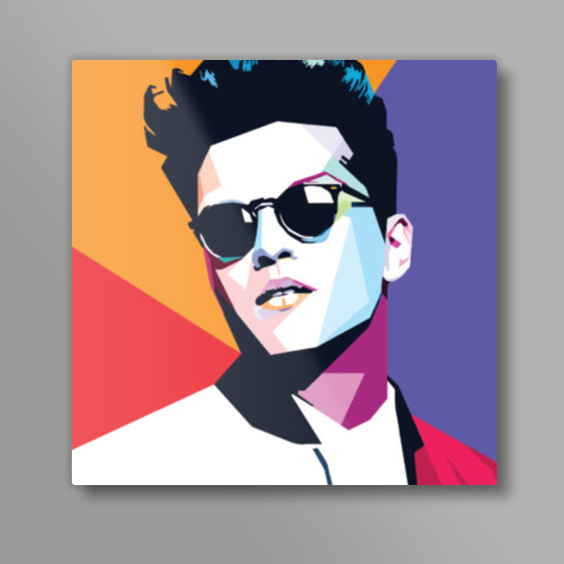 Bruno Mars Minimal Design Square Art Prints