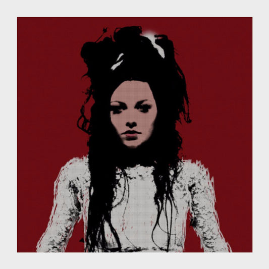 Square Art Prints, Goth Amy Lee Square Art