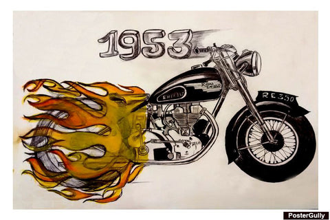 Brand New Designs, Bike Sketch Burn Artwork