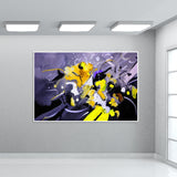 yellow galactic motion Wall Art