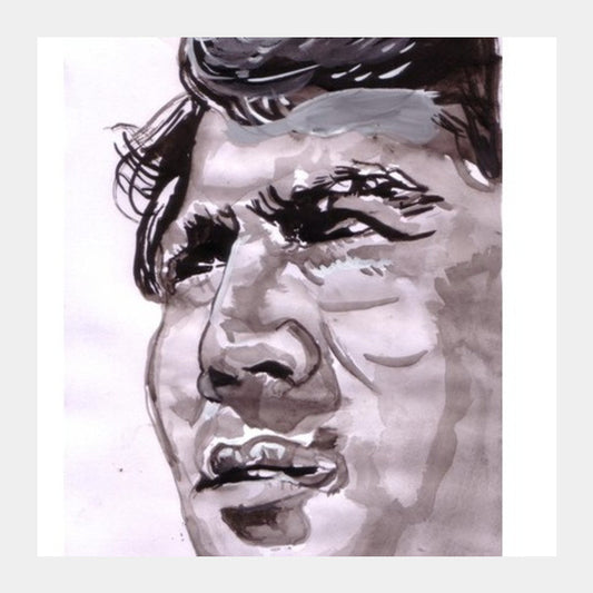 Bollywood superstar Rajesh Khanna excelled in his role of Anand, a happy-go-lucky patient Square Art Prints