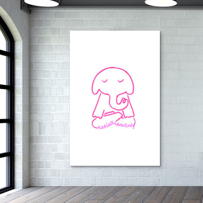 Elephant Illustration Wall Art