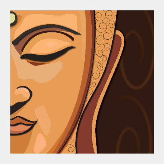 Square Art Prints, Buddah Square Art