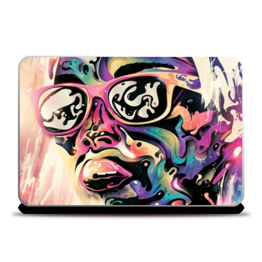 Laptop Skins, Painted face Laptop Skins