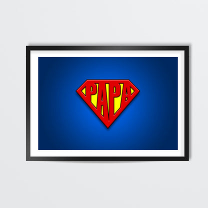 SUPER-PAPA | Fathers Day Wall Art