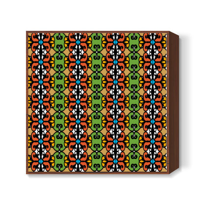 Colorful Ethnic Pattern Tribal Art Background Square Art Prints