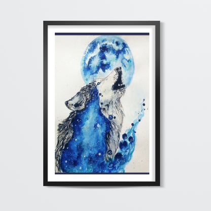 Blue Wolf Wall Art