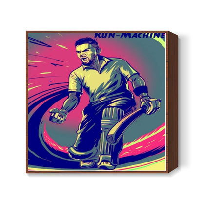 Virat Run-Machine Kohli  Square Art Prints