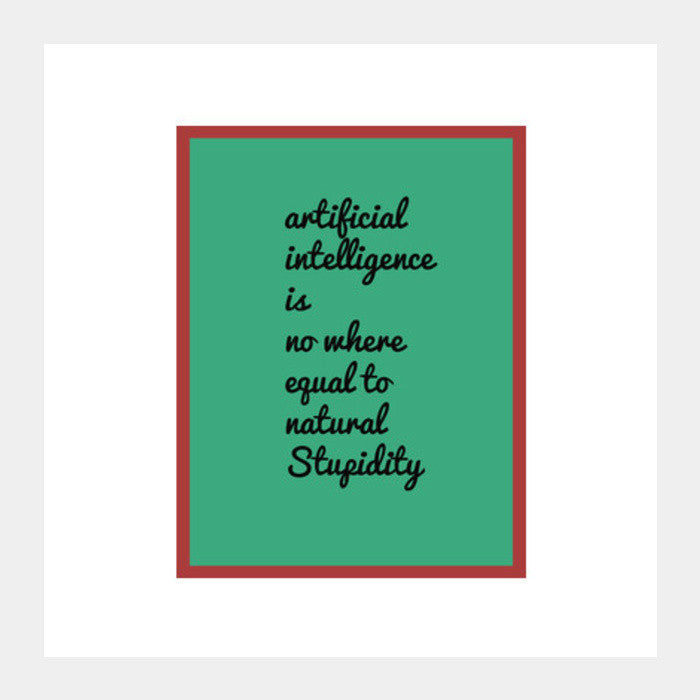 Intelligence  Square Art Prints