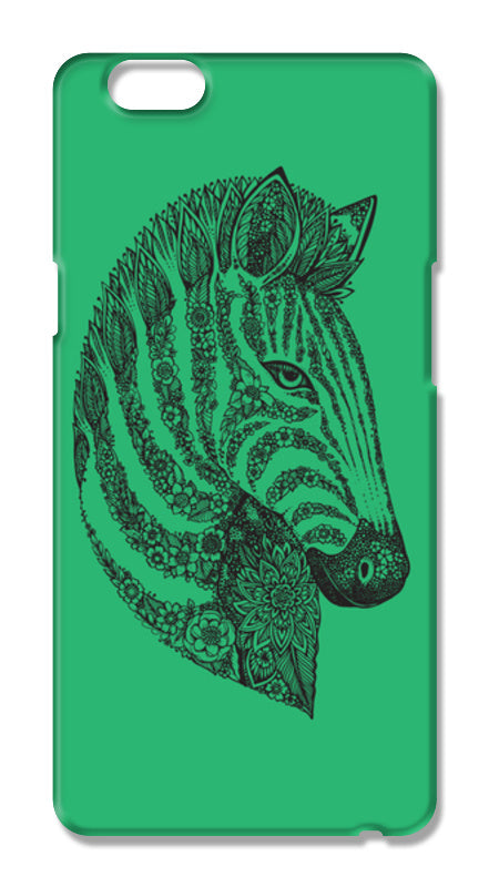 Floral Zebra Head Oppo F1s Cases