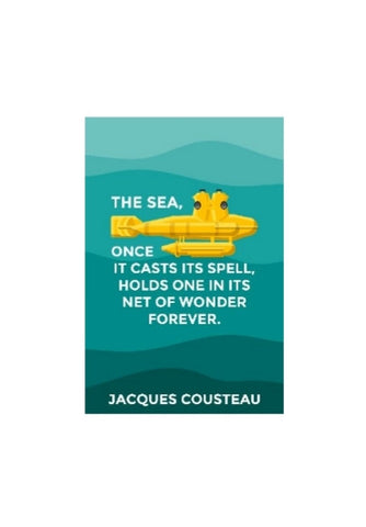 Wall Art, Jacques Cousteau / Ilustracool, - PosterGully