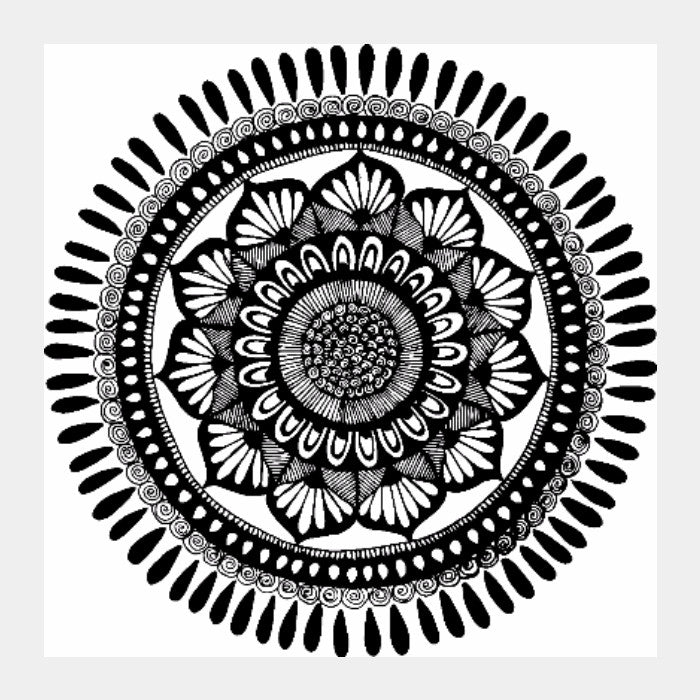 Square Art Prints, Doodle Square Art Print | Svayamkriti, - PosterGully