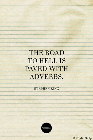 Wall Art, The Road Quote-Stephen King #writers, - PosterGully