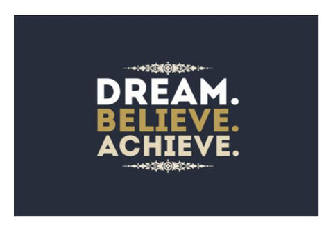 PosterGully Specials, Dream Believe Achieve Wall Art