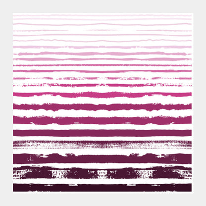 Uneven Stripes Square Art Prints